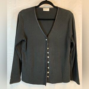 Worthington stretch cardigan in black. Tag with size missing medium?